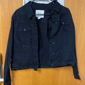 Nine West black jean jacket